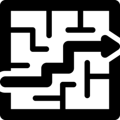 Labyrinth And Arrow Tracing Svg Vector, Free Vectors File